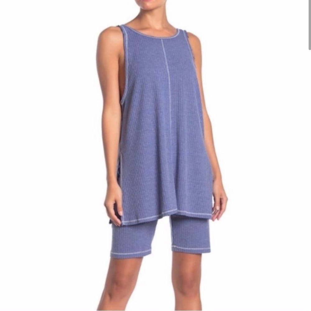 FREE PEOPLE TAKE TWO BIKE SHORT 2-PIECE SET